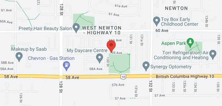 map of 13015 59 AVENUE